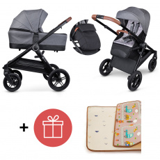 PETITE&MARS Kočárek 2v1 Trails Ultimate Grey + PETITE&MARS Podložka na hraní Joy City ZDARMA PETITE&MARS Kočárek 2v1 Trails Ultimate Grey + PETITE&MARS Podložka na hraní Joy City ZDARMA