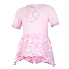Little Angel-Body šaty tenké KR Outlast® - růžová baby/růžová-puntík lesk Velikost: 68 Little Angel-Body šaty tenké KR Outlast® - růžová baby/růžová-puntík lesk Velikost: 68
