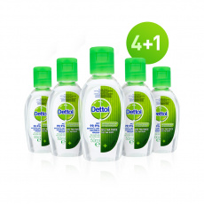 DETTOL Gely na ruce antibakteriální 5 x 50 ml (4+1) DETTOL Gely na ruce antibakteriální 5 x 50 ml (4+1)