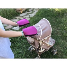 KAARSGAREN-Nepromokavé merino rukavice fialové na kočárek KAARSGAREN-Nepromokavé merino rukavice fialové na kočárek