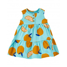 CARTER'S Šaty Blue Orange holka NB/vel. 56 CARTER'S Šaty Blue Orange holka NB/vel. 56
