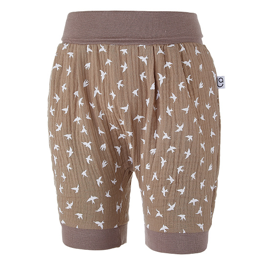 Little Angel-Šortky tenké harémky - hnědá vlaštovky Velikost oblečení: 98 Little Angel-Šortky tenké harémky - hnědá vlaštovky Velikost oblečení: 98