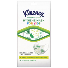 KLEENEX Ochranná obličejová maska pro děti 5 ks KLEENEX Ochranná obličejová maska pro děti 5 ks