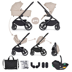 PETITE&MARS Kočárek kombinovaný SCOUT 3v1 Soft Mousse s Core Pro i-Size