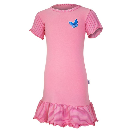 Little Angel-Noční košile tenká DEBRA Outlast® - starorůžová/motýl Velikost: 140