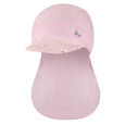 Little Angel-Kšiltovka tenká pirát Outlast® - růžová baby/sv.růžová kopretiny Velikost čepic: 6 | 54-57 cm