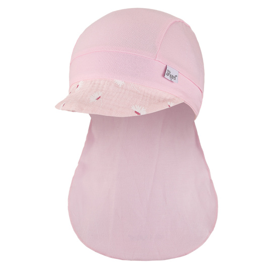 Little Angel-Kšiltovka tenká pirát Outlast® - růžová baby/sv.růžová kopretiny Velikost čepic: 6 | 54-57 cm
