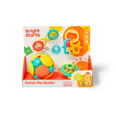 BRIGHT STARTS Hračka multisenzorická set Catch Me Smile™ 4ks 3m+ BRIGHT STARTS Hračka multisenzorická set Catch Me Smile™ 4ks 3m+