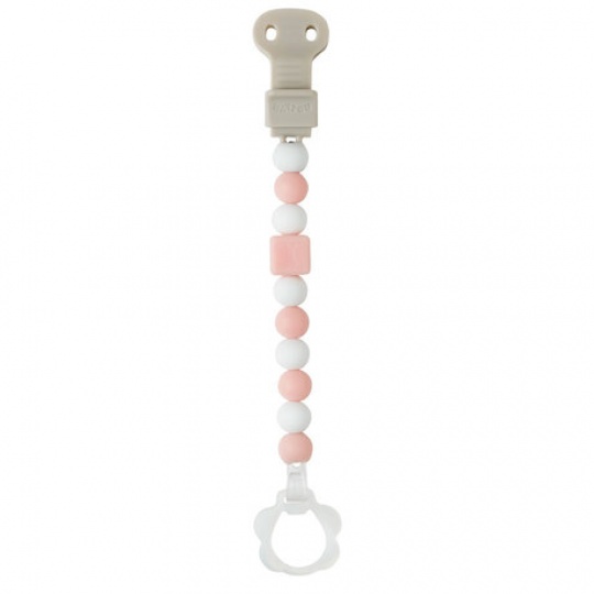 NATTOU Klip silikonový Lapidou light pink-white