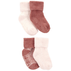CARTER'S Ponožky Stripes Pink holka LBB 4ks NB CARTER'S Ponožky Stripes Pink holka LBB 4ks NB