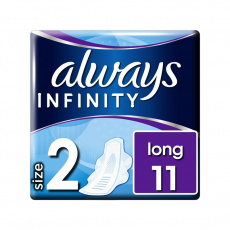 ALWAYS Infinity Long Vložky hygienické 11 ks ALWAYS Infinity Long Vložky hygienické 11 ks