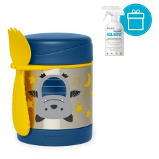 SKIP HOP Zoo Termoska na jídlo se lžičko/vidličkou Netopýr 325 ml, 3+ + AQUAINT 500 ml SKIP HOP Zoo Termoska na jídlo se lžičko/vidličkou Netopýr 325 ml, 3+ + AQUAINT 500 ml