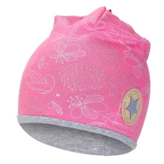 Little Angel-Čepice podšitá Outlast® - růžová lesk/šedý melír Velikost: 6 | 54-57 cm