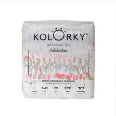 KOLORKY Ekoplenky jednorázové Day moments, Celebration, L (8-13 kg), 27 ks