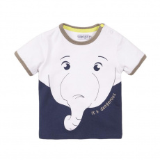DIRKJE Tričko kr. rukáv 80 White+Navy DIRKJE Tričko kr. rukáv 80 White+Navy