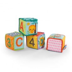 BRIGHT STARTS Kostky Grab & Stack, 3m+ BRIGHT STARTS Kostky Grab & Stack, 3m+