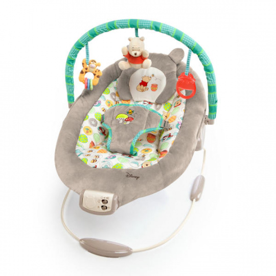 BRIGHT STARTS Lehátko vibrující s melodií Winnie the Pooh Dots & Hunny 0 m +, do 9 kg