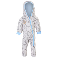 Little Angel-Overal podšitý BIO DR Outlast® - béžová velbloud/sv.modrá Velikost oblečení: 68