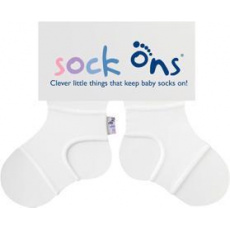 KIKKO SOCK ONS Držák ponožek Classic, bílá (0-6m)