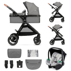 KINDERKRAFT Kočárek kombinovaný 3v1 Esme Moonlight Grey KINDERKRAFT Kočárek kombinovaný 3v1 Esme Moonlight Grey