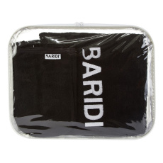 Little Angel-SET osuška,ručník,žínka BAMBUS - černá