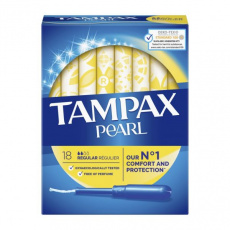 TAMPAX Pearl Regular tampony s aplikátorem 18 ks TAMPAX Pearl Regular tampony s aplikátorem 18 ks