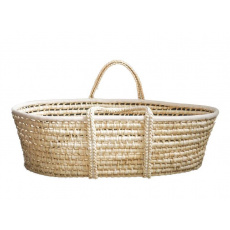 AHOJBABY Mojžíšův košík pro miminko Corn Natural + matrace AHOJBABY Mojžíšův košík pro miminko Corn Natural + matrace