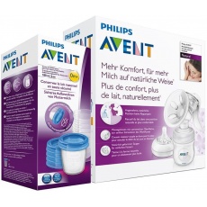 Philips AVENT Odsávačka mateř.ml. Natural se zásobníkem 125ml+VIA pohárky 5 ks Philips AVENT Odsávačka mateř.ml. Natural se zásobníkem 125ml+VIA pohárky 5 ks