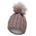 Little Angel-Čepice pletená copánky s chlupatou bambulí Outlast ® - kašmír Velikost: 4 | 45-48 cm