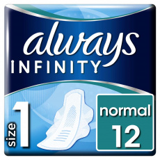 ALWAYS Infinity Normal Vložky hygienické 12 ks ALWAYS Infinity Normal Vložky hygienické 12 ks