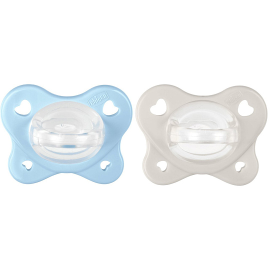 CHICCO Dudlíky PhysioForma® Dual Soft modré 2-6m, 2 ks