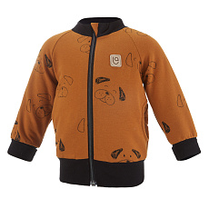 Little Angel-Mikina rozepínací - karamelová pejsci Velikost oblečení: 98