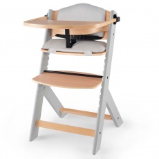 KINDERKRAFT Židlička jídelní Enock s polstrováním Grey wooden, Premium KINDERKRAFT Židlička jídelní Enock s polstrováním Grey wooden, Premium