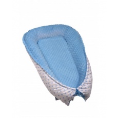 T-Tomi-HNÍZDEČKO PRO MIMINKO MINKY, WHITE / BLUE DOTS T-Tomi-HNÍZDEČKO PRO MIMINKO MINKY, WHITE / BLUE DOTS