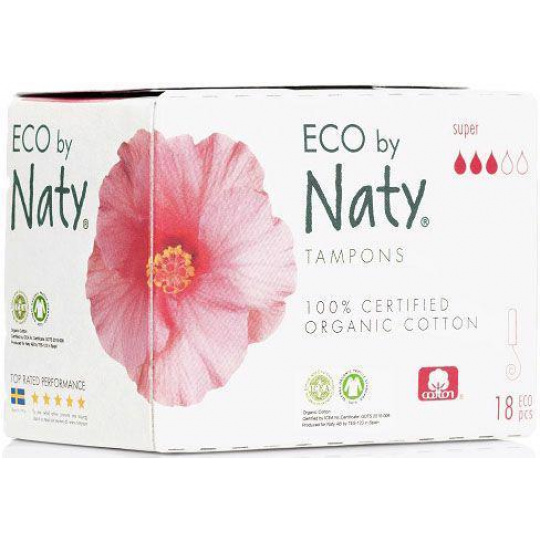 ECO BY NATY Dámské tampóny (18 ks) - super