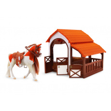 ROYAL BREEDS Kůň se stájí set 9 cm ROYAL BREEDS Kůň se stájí set 9 cm