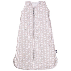 KAARSGAREN-Letní 3D spací pytel 90 cm bambus béžový zajíc