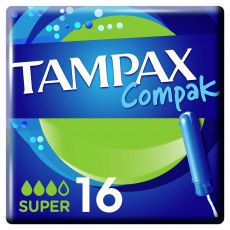 TAMPAX Compak Super tampony s aplikátorem 16 ks