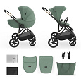 KINDERKRAFT Kočárek kombinovaný 2v1 Prime 3 Dark Green