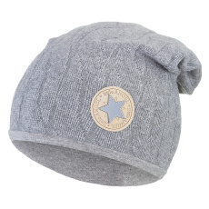 Little Angel-Čepice spadlá podšitá Outlast® - šedá Velikost čepic: 3 | 42-44 cm