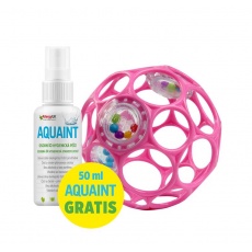 OBALL Hračka Oball RATTLE 10 cm 0m+ dark pink + 50 ml Aquaint OBALL Hračka Oball RATTLE 10 cm 0m+ dark pink + 50 ml Aquaint