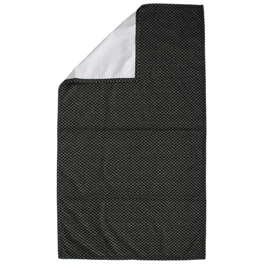KAARSGAREN-Přebalovací podložka Tencel černá mřížka 48 x 80 cm
