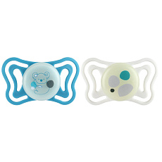 CHICCO Dudlíky Physioforma Light silikonové ortodontické neutral 16-36m, 2 ks