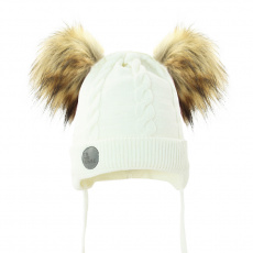 PUPILL Čepice zimní Wenus cream vel. 36-38 PUPILL Čepice zimní Wenus cream vel. 36-38