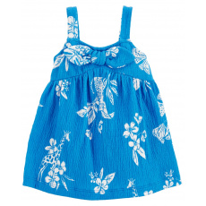 CARTER'S Šaty Blue Floral holka 6m CARTER'S Šaty Blue Floral holka 6m