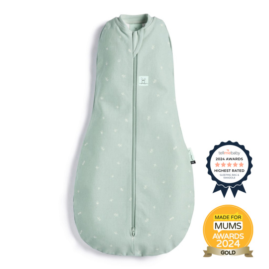 ERGOPOUCH Zavinovačka a pytel na spaní 2v1 Cocoon Sage 0-3 m, 3-6 kg, 1 tog