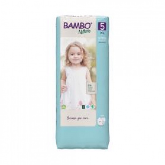 BAMBO Nature Pleny jednorázové 5 XL (12-18 kg) 44 ks