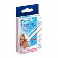 PHARMADOCT Náplasti sterilní proužky 8 ks PHARMADOCT Náplasti sterilní proužky 8 ks
