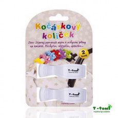T-TOMI Kolíček na kočárek 2 ks, bílý T-TOMI Kolíček na kočárek 2 ks, bílý