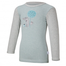 Little Angel-Tričko smyk DR obrázek Outlast® - lišejník melír/pruh Velikost: 86 Little Angel-Tričko smyk DR obrázek Outlast® - lišejník melír/pruh Velikost: 86